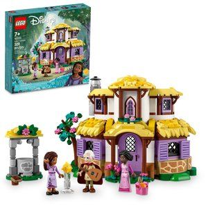 LEGO Disney Wish: Asha’s Cottage 43231 Building Toy Set, A Cottage for Role-Play